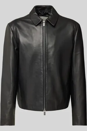 Calvin Klein Lederjacke mit Zweiwege-Reißverschluss in , Größe M