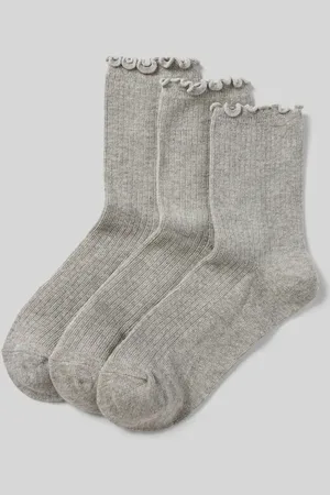 Pieces® Socken mit Baumwoll-Anteil und Rüschen Modell 