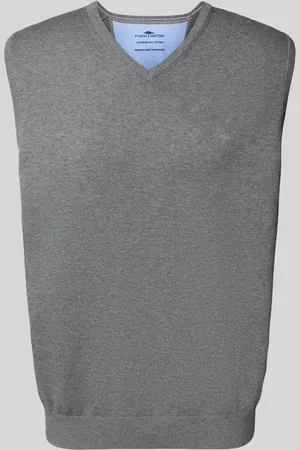 Fynch-Hatton Pullunder mit Logo-Stitching in , Größe M