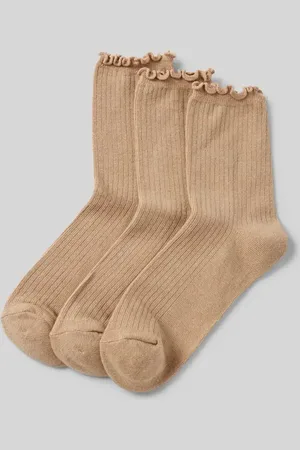 Pieces® Socken mit Baumwoll-Anteil und Rüschen Modell 
