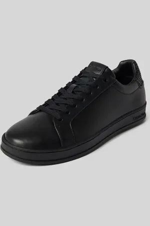 Calvin Klein Ledersneaker mit Label-Badge in , Größe 40