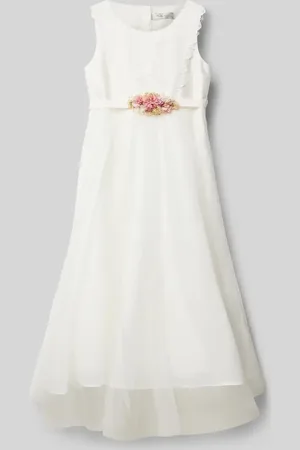 Une Hautre Couture Kleid mit floraler Applikation in , Größe 128