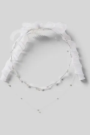 weise Haarschmuck mit Perlen in , Größe 1