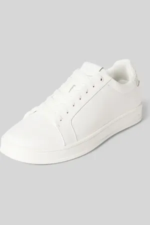 Calvin Klein Ledersneaker mit Label-Badge in , Größe 40