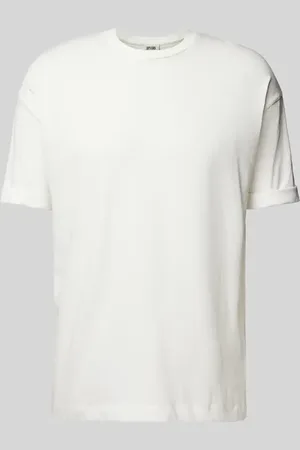 Drykorn T-Shirt mit geripptem Rundhalsausschnitt Modell 