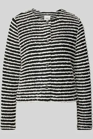 QS by s.Oliver Regular Fit Jacke mit Musterstruktur und 3/4-Arm in , Größe 38