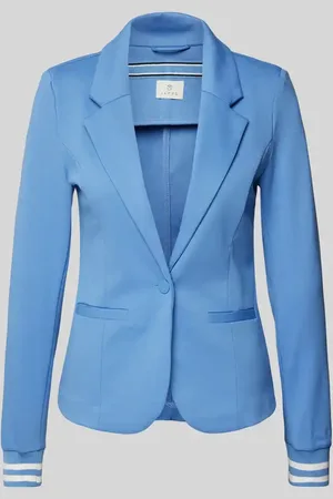 Kaffe Blazer mit Leistentaschen und Viskose-Anteil Modell 