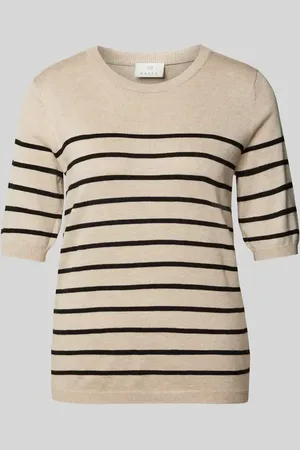 Kaffe T-Shirt aus Viskose-Mix mit Rundhalsausschnitt Modell 