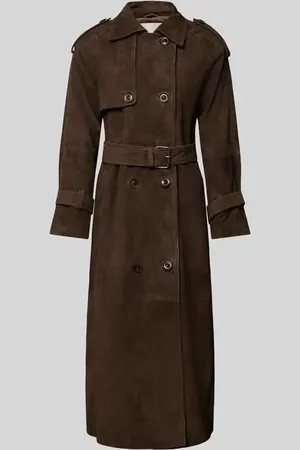 My Essential Wardrobe Ledermantel mit Umlegekragen Modell 