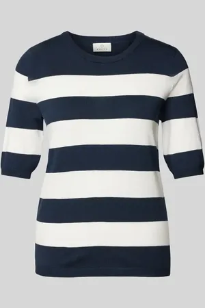 Kaffe T-Shirt aus Viskose-Mix mit Rundhalsausschnitt Modell 