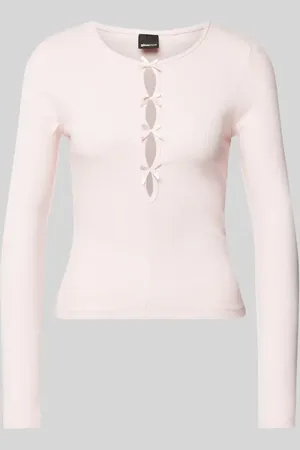 Gina Tricot Longsleeve mit Schleifen-Details in , Größe XS