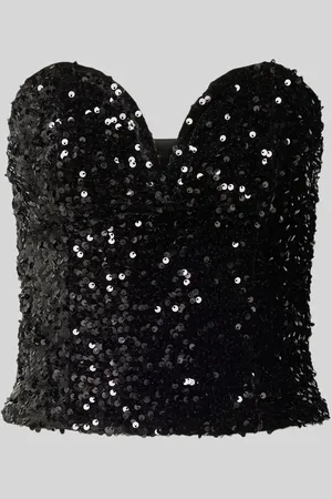 Gina Tricot Bandeau-Top mit Paillettenbesatz Modell 