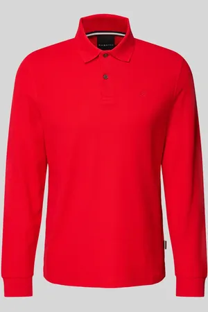 Bugatti Poloshirt mit Label-Stitching in , Größe S