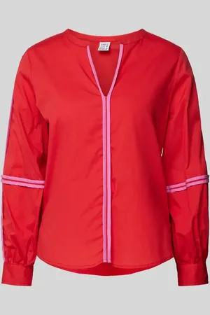 Emily van den Bergh Relaxed Fit Bluse mit V-Ausschnitt in , Größe 36