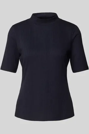 Comma, T-Shirt mit Stehkragen in , Größe 34