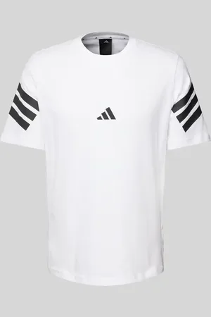 adidas T-Shirt mit geripptem Rundhalsausschnitt in , Größe S
