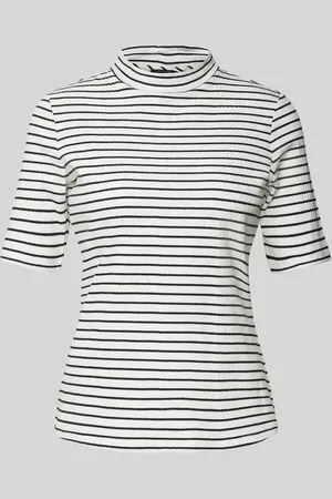 Comma, T-Shirt mit Stehkragen in , Größe 34