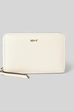 Abro+ Lederportemonnaie mit Label-Applikation Modell 