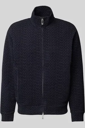 Emporio Armani Sweatjacke mit Label-Print in , Größe M