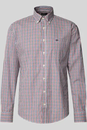 Fynch-Hatton Regular Fit Freizeithemd mit Label-Stitching in , Größe M