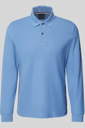 Bugatti Poloshirt mit Label-Stitching in , Größe S