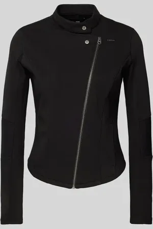 G-Star Bikerjacke mit Label-Applikation in , Größe XS
