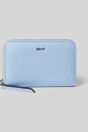 Abro+ Lederportemonnaie mit Label-Applikation Modell 