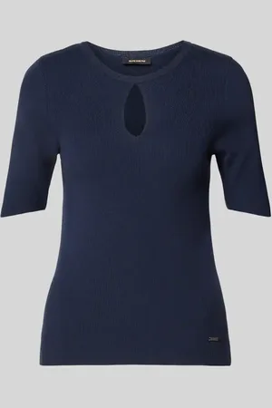 More & More Strickshirt aus Viskose-Mix mit Cut Out in , Größe 44