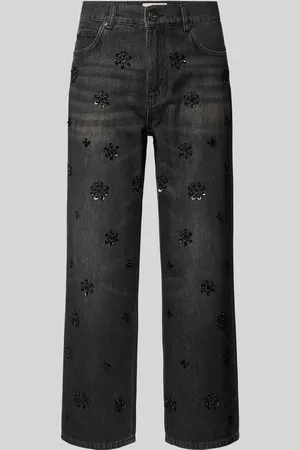 Max Mara Jeans mit Ziersteinbesatz in , Größe 38