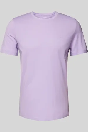 QS by s.Oliver Regular Fit T-Shirt aus reiner Baumwolle mit gummiertem Label-Print in , Größe S