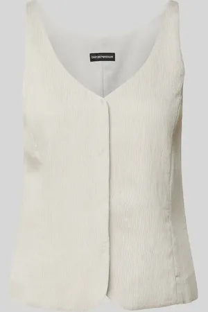 Emporio Armani Weste aus Viskose-Mix mit V-Ausschnitt in , Größe 36