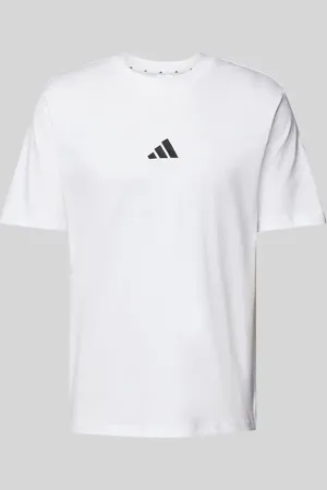 adidas T-Shirt mit Label-Stitching in , Größe S