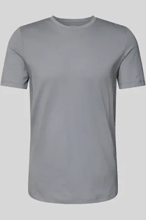 QS by s.Oliver Regular Fit T-Shirt aus reiner Baumwolle mit gummiertem Label-Print in , Größe M