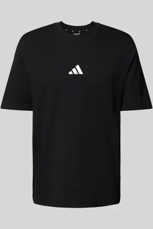 adidas T-Shirt mit Label-Stitching in , Größe S