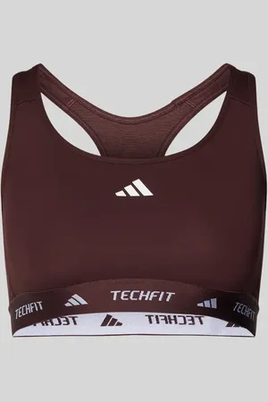 adidas BH mit Label-Print in , Größe XS
