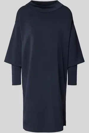 QS by s.Oliver Ausgestelltes Scuba-Kleid mit Layer-Details und Stehkragen in , Größe 38