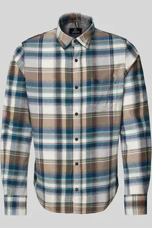 Lerros Regular Fit Freizeithemd mit Label-Stitching in , Größe M