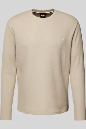 HUGO BOSS Longsleeve mit Label-Stitching in , Größe M