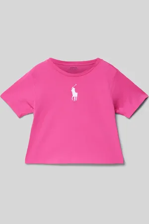 Ralph Lauren T-Shirt mit geripptem Rundhalsausschnitt in , Größe 92