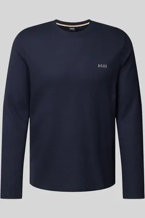 HUGO BOSS Longsleeve mit Label-Stitching in , Größe M