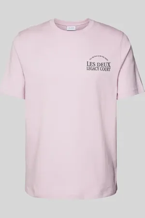 Les Deux T-Shirt mit Label-Stitching Modell 