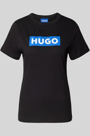 Hugo Blue T-Shirt mit Label-Print in , Größe L