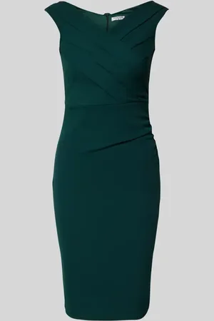 Sistaglam Knielanges Cocktailkleid mit Raffungen Modell 