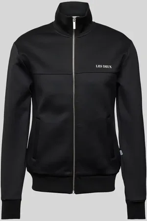 Les Deux Sweatjacke mit Label-Print Modell 