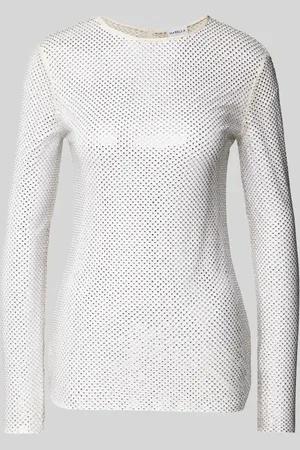 MARELLA Langarmshirt mit Strasssteinbesatz Modell 