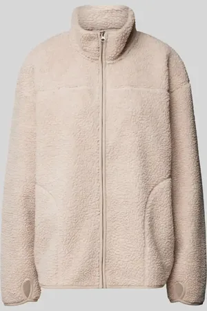 Pieces® Regular Fit Teddyjacke mit aufgesetzten seitlichen Eingrifftaschen Modell 