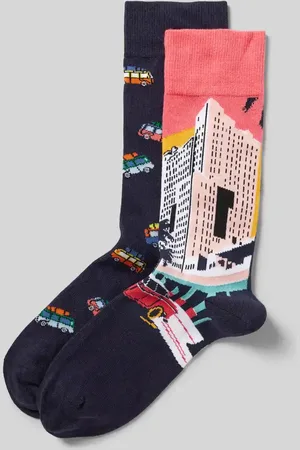 Christian Berg Socken mit Motiv-Stitching im 2er-Pack in , Größe 39/42