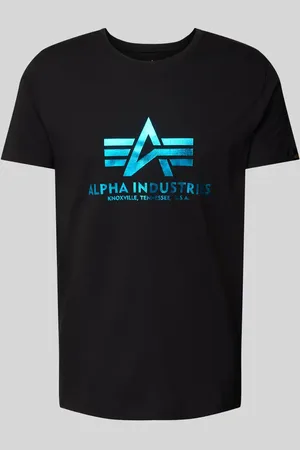 Alpha Industries T-Shirt mit Label-Print in , Größe S