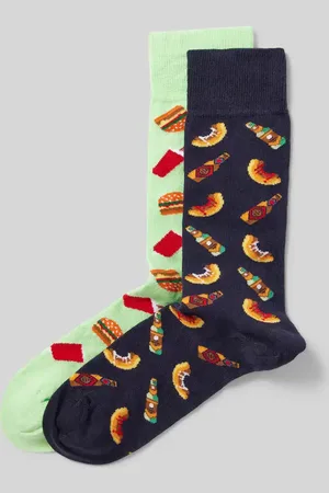 Christian Berg Socken mit Motiv-Stitching im 2er-Pack in , Größe 39/42