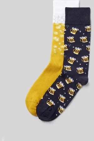 Christian Berg Socken mit Motiv-Stitching im 2er-Pack in , Größe 39/42